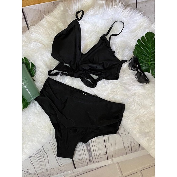 High Waisted Bandage Wrap Bikini Size 2XL NWOT - Picture 4 of 13